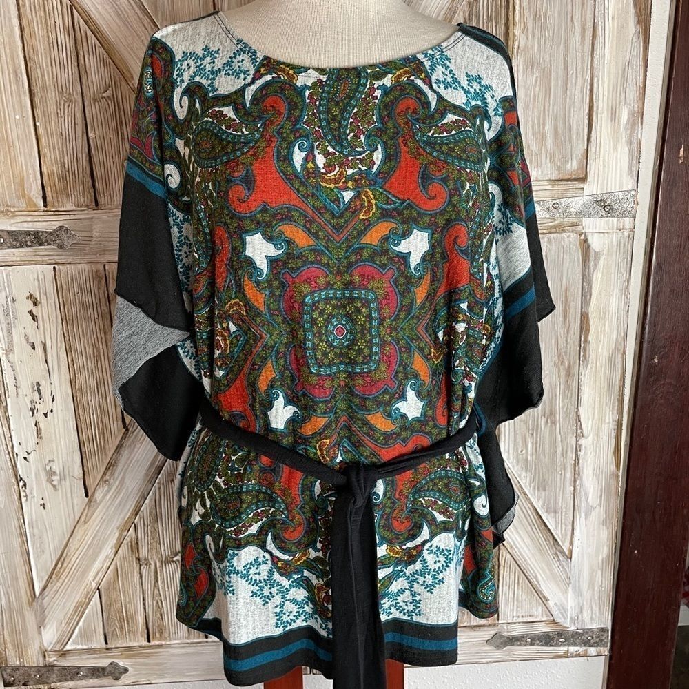 AGB Paisley Belted Tunic Size M